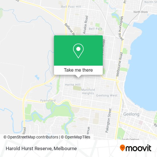 Harold Hurst Reserve map