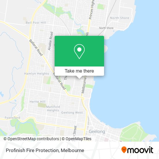 Profinish Fire Protection map