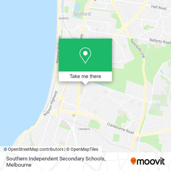 Mapa Southern Independent Secondary Schools