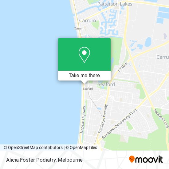 Alicia Foster Podiatry map