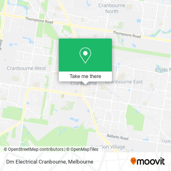 Dm Electrical Cranbourne map