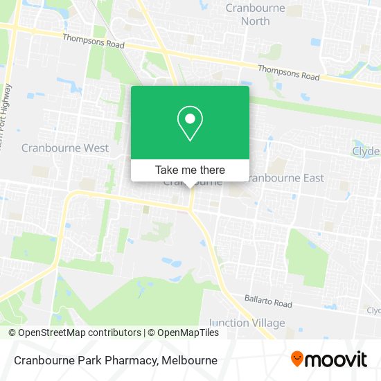 Cranbourne Park Pharmacy map