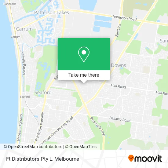 Ft Distributors Pty L map