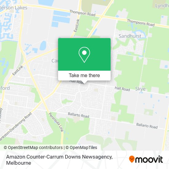 Amazon Counter-Carrum Downs Newsagency map