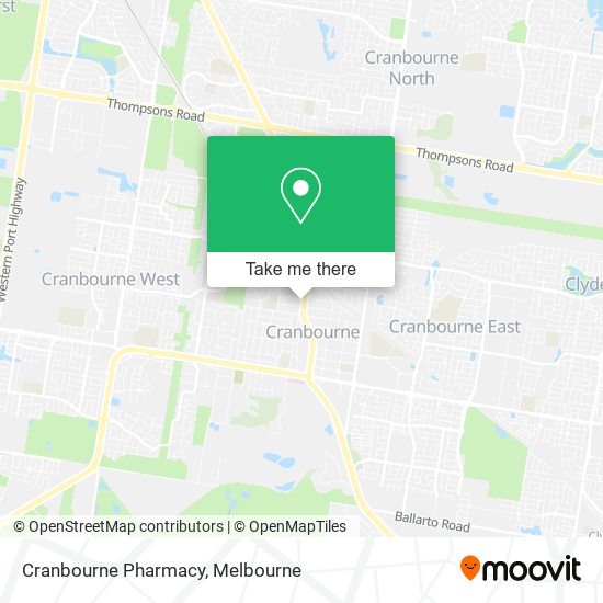 Cranbourne Pharmacy map