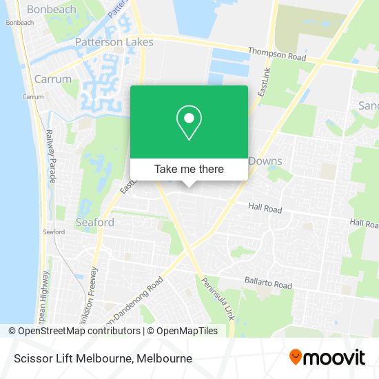 Scissor Lift Melbourne map