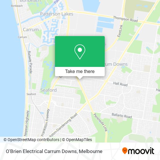 O'Brien Electrical Carrum Downs map