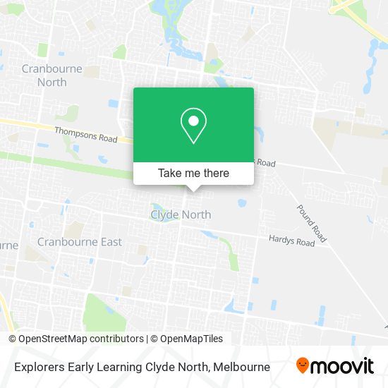 Mapa Explorers Early Learning Clyde North