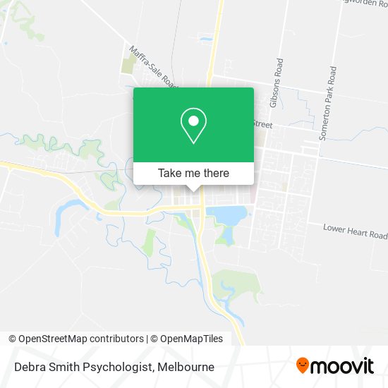 Debra Smith Psychologist map