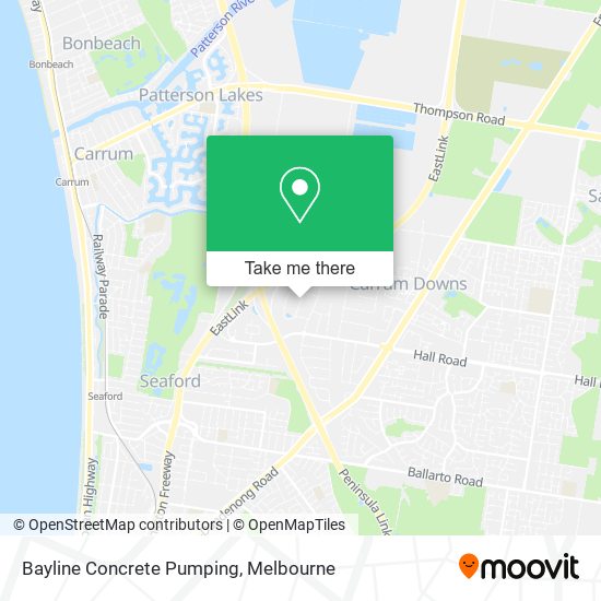 Bayline Concrete Pumping map