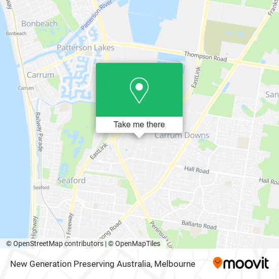New Generation Preserving Australia map