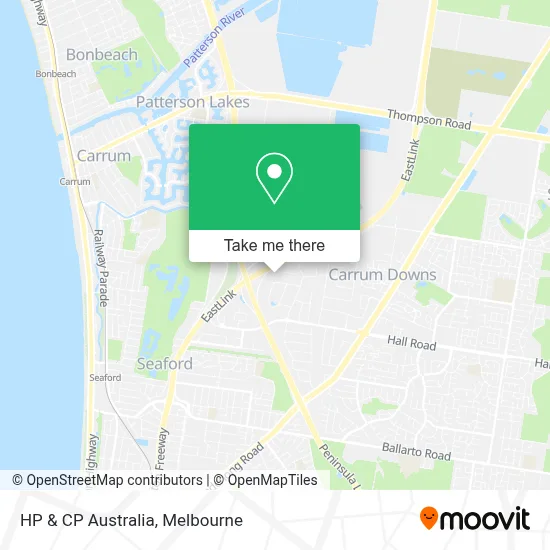 Mapa HP & CP Australia