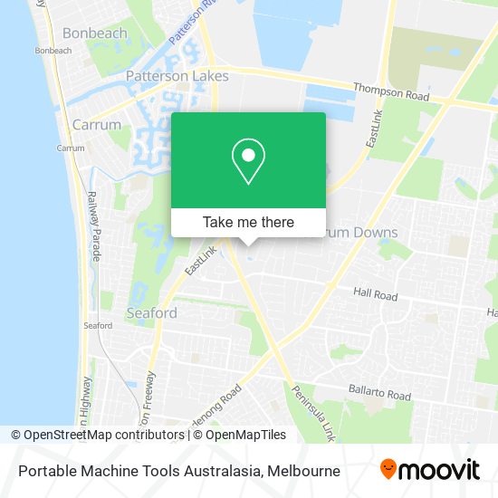 Portable Machine Tools Australasia map