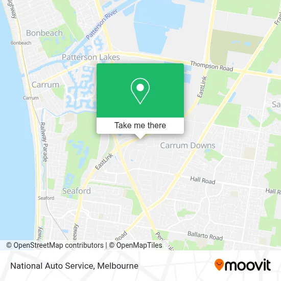 Mapa National Auto Service