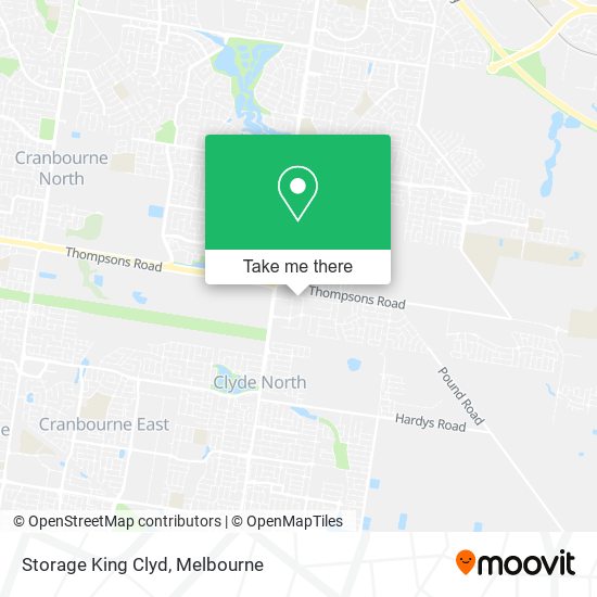 Storage King Clyd map