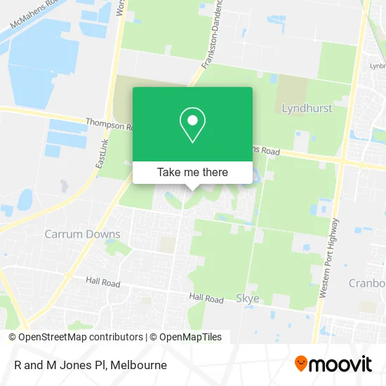 R and M Jones Pl map