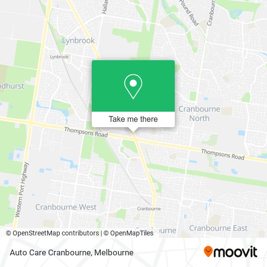 Auto Care Cranbourne map