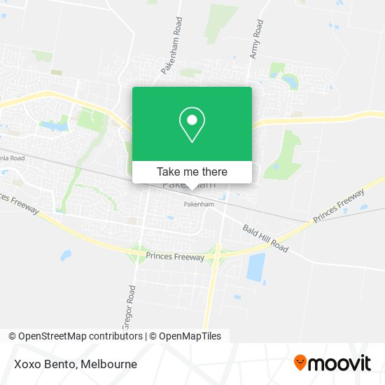 Xoxo Bento map