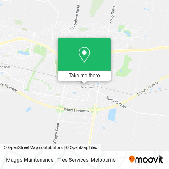 Mapa Maggs Maintenance - Tree Services