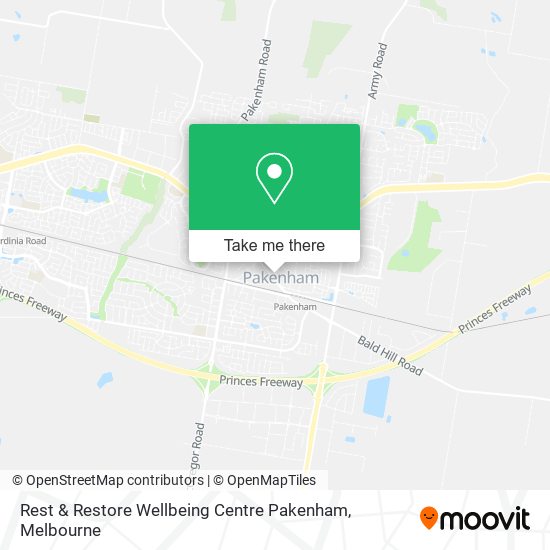 Rest & Restore Wellbeing Centre Pakenham map