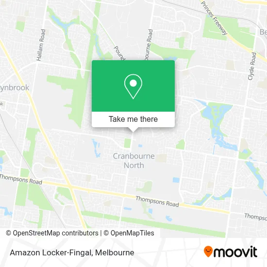 Mapa Amazon Locker-Fingal