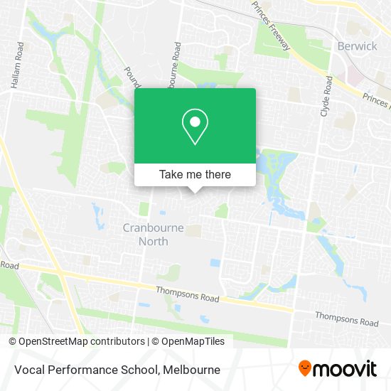 Mapa Vocal Performance School