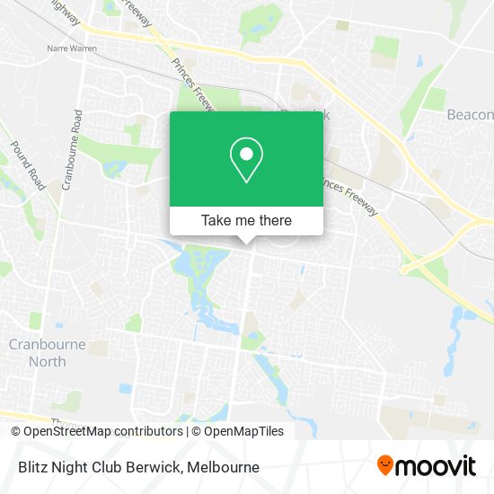 Blitz Night Club Berwick map