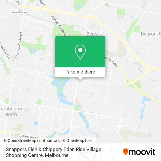 Snappers Fish & Chippery Eden Rise Village Shopping Centre map