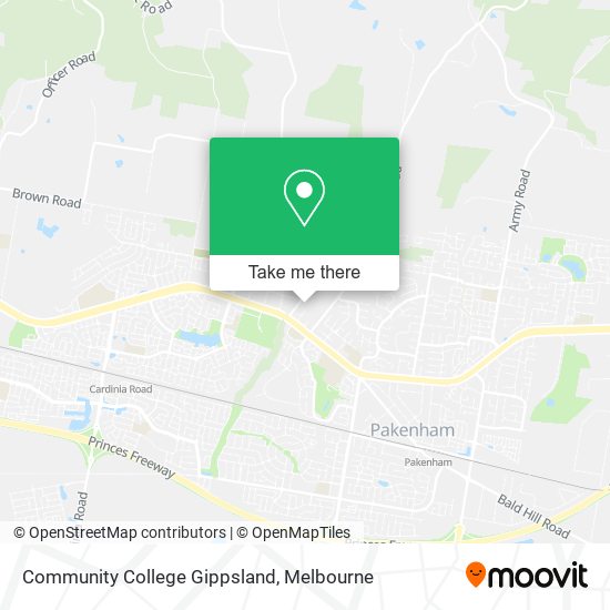 Community College Gippsland map