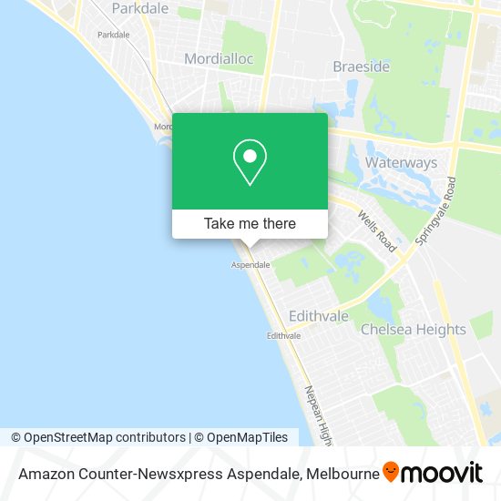 Mapa Amazon Counter-Newsxpress Aspendale