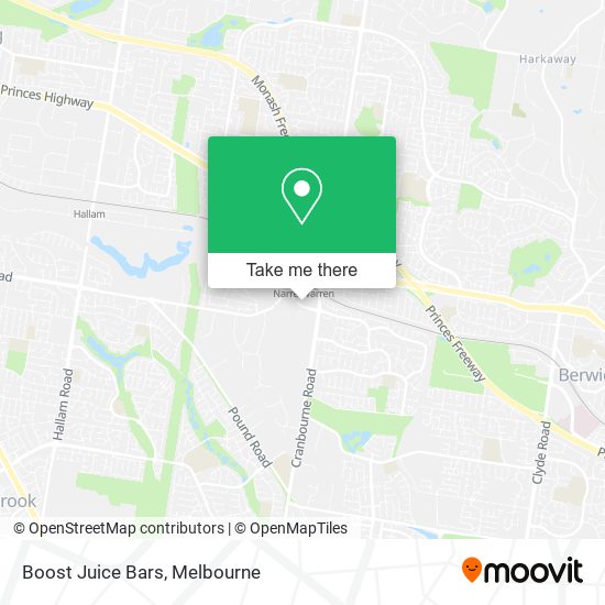 Boost Juice Bars map