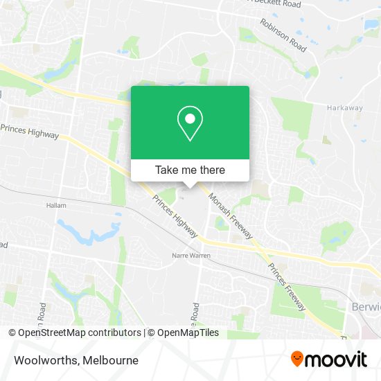 Mapa Woolworths