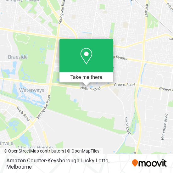 Amazon Counter-Keysborough Lucky Lotto map