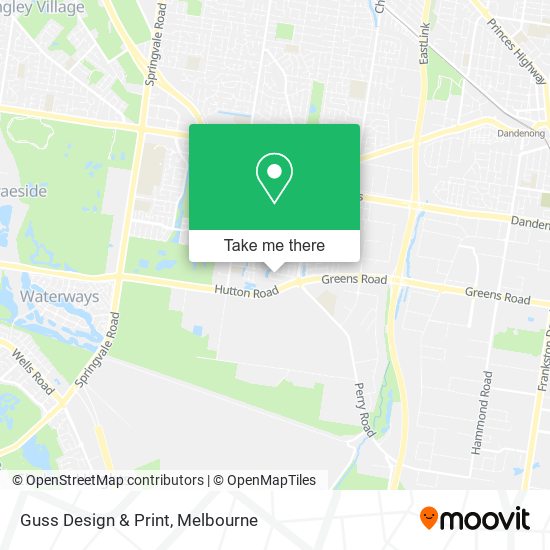 Guss Design & Print map