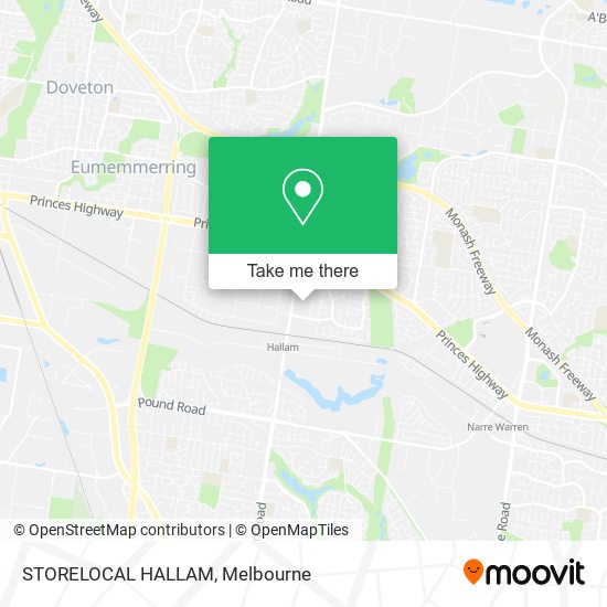 STORELOCAL HALLAM map