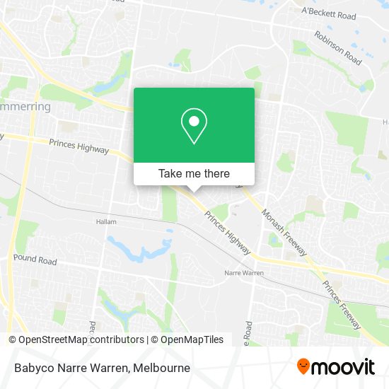 Mapa Babyco Narre Warren