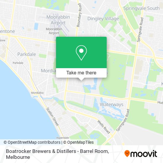 Mapa Boatrocker Brewers & Distillers - Barrel Room