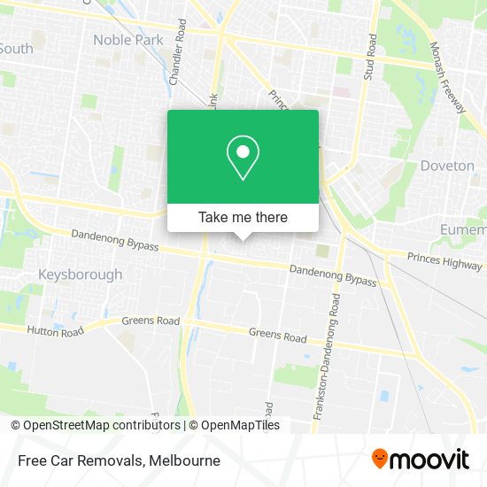 Free Car Removals map