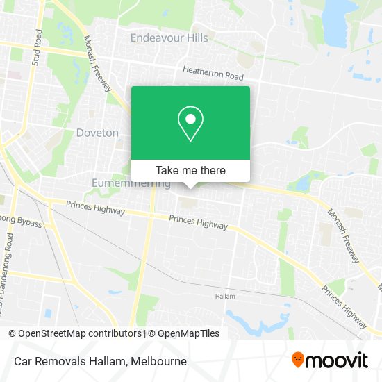 Car Removals Hallam map