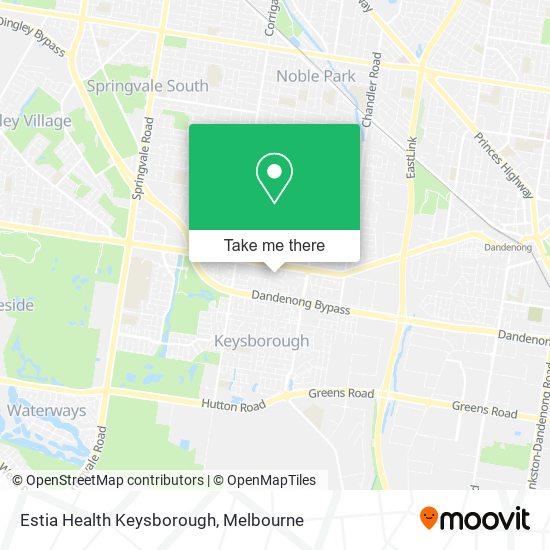Estia Health Keysborough map