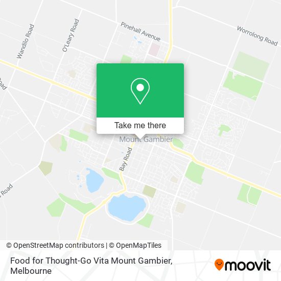 Food for Thought-Go Vita Mount Gambier map