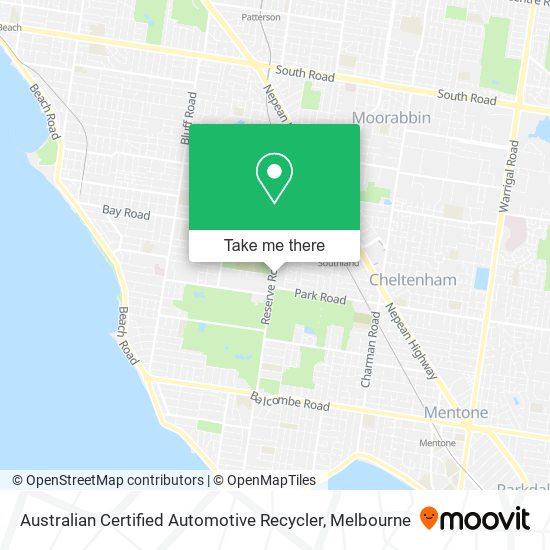 Australian Certified Automotive Recycler map