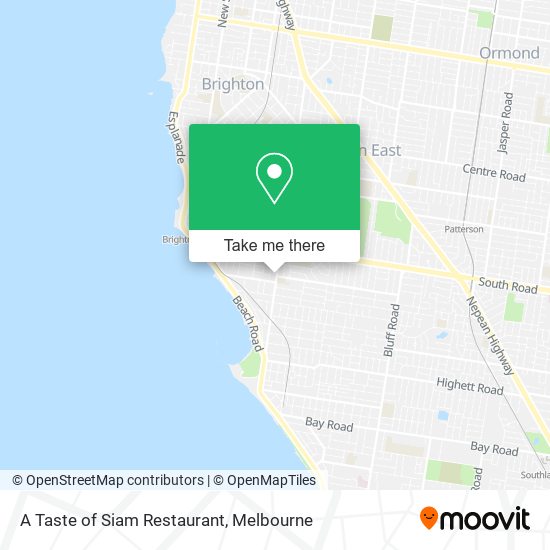 A Taste of Siam Restaurant map