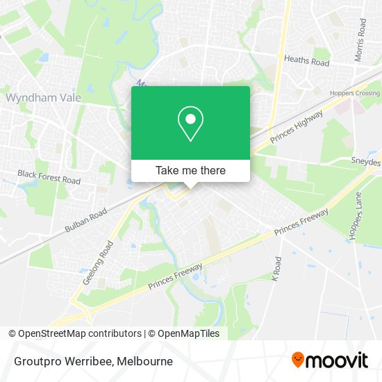 Groutpro Werribee map