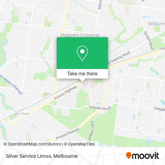 Silver Service Limos map