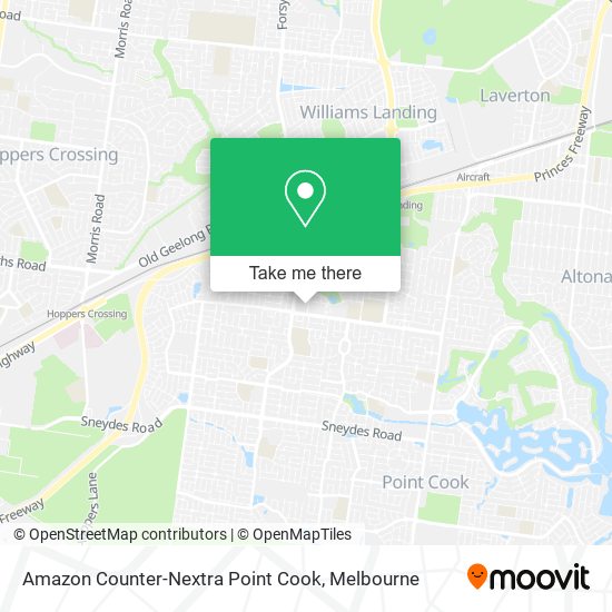 Amazon Counter-Nextra Point Cook map