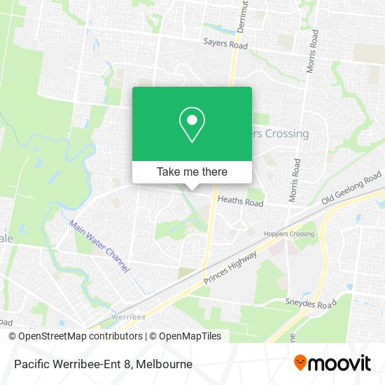 Pacific Werribee-Ent 8 map