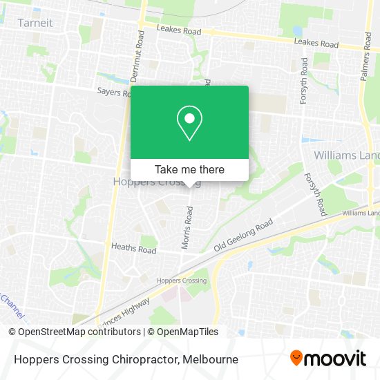 Hoppers Crossing Chiropractor map