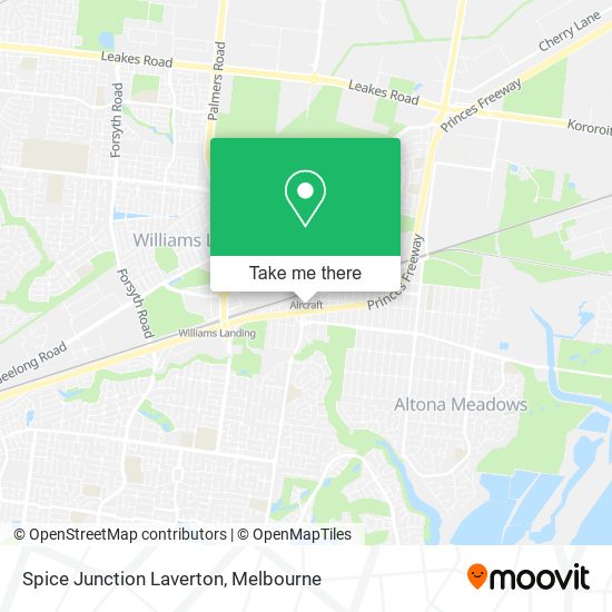 Spice Junction Laverton map