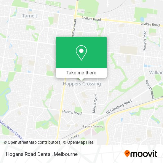 Hogans Road Dental map